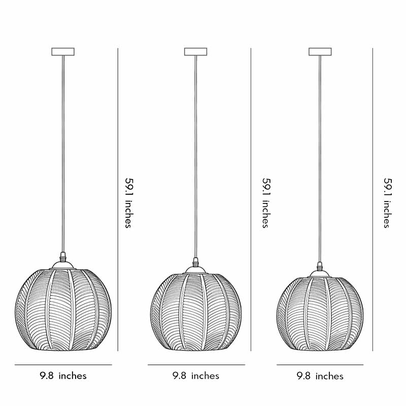 Green Glass Pendant Lighting Modern Textured Ceiling Light