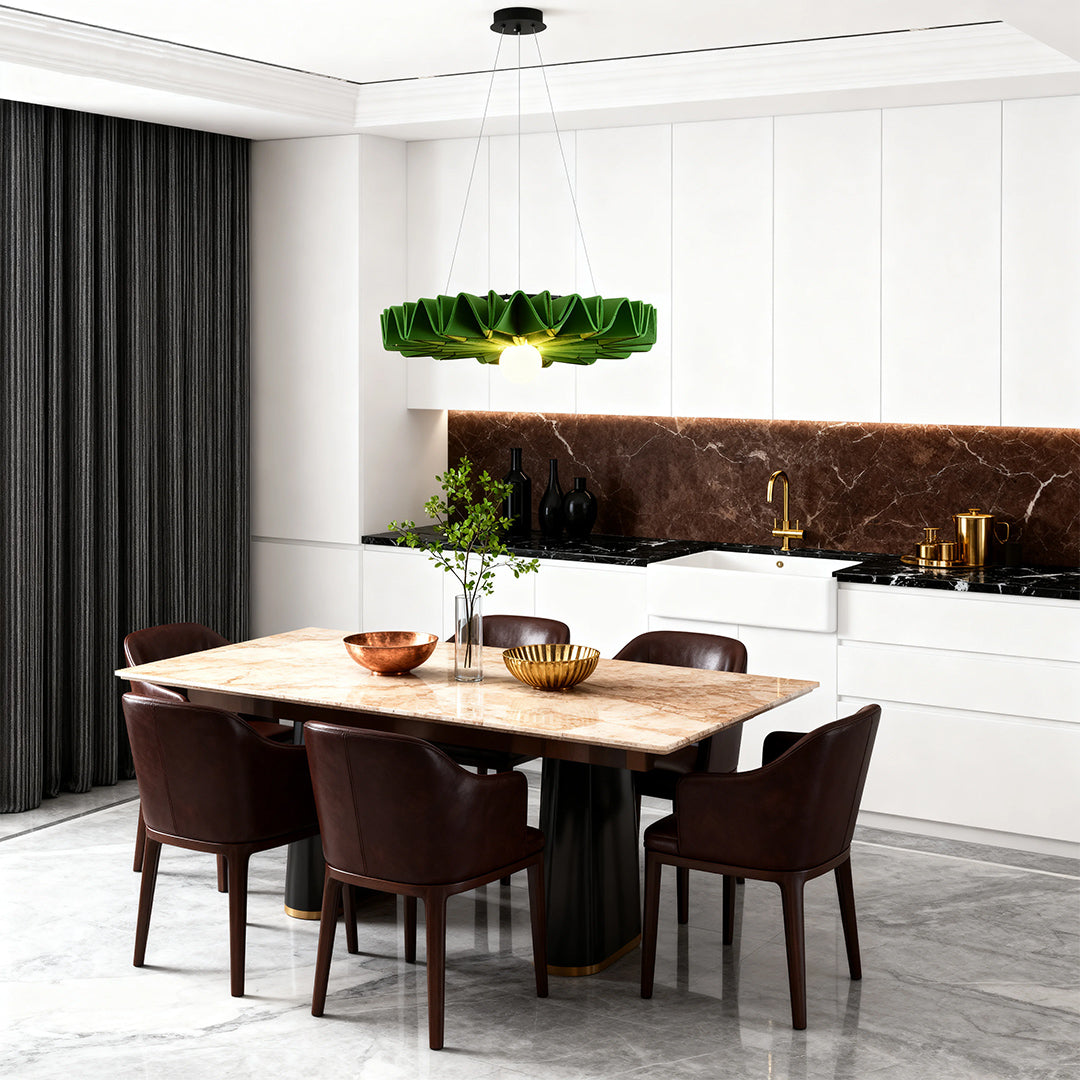 Cloth Chandelier Large Diameter Noise Reduction Felt Ceiling Lights