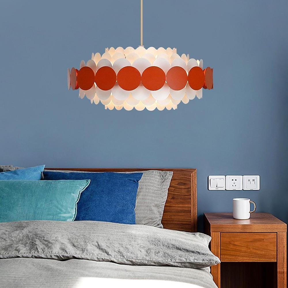 Circles Frills Blue Pendant Light Metal Stylish Ceiling Light