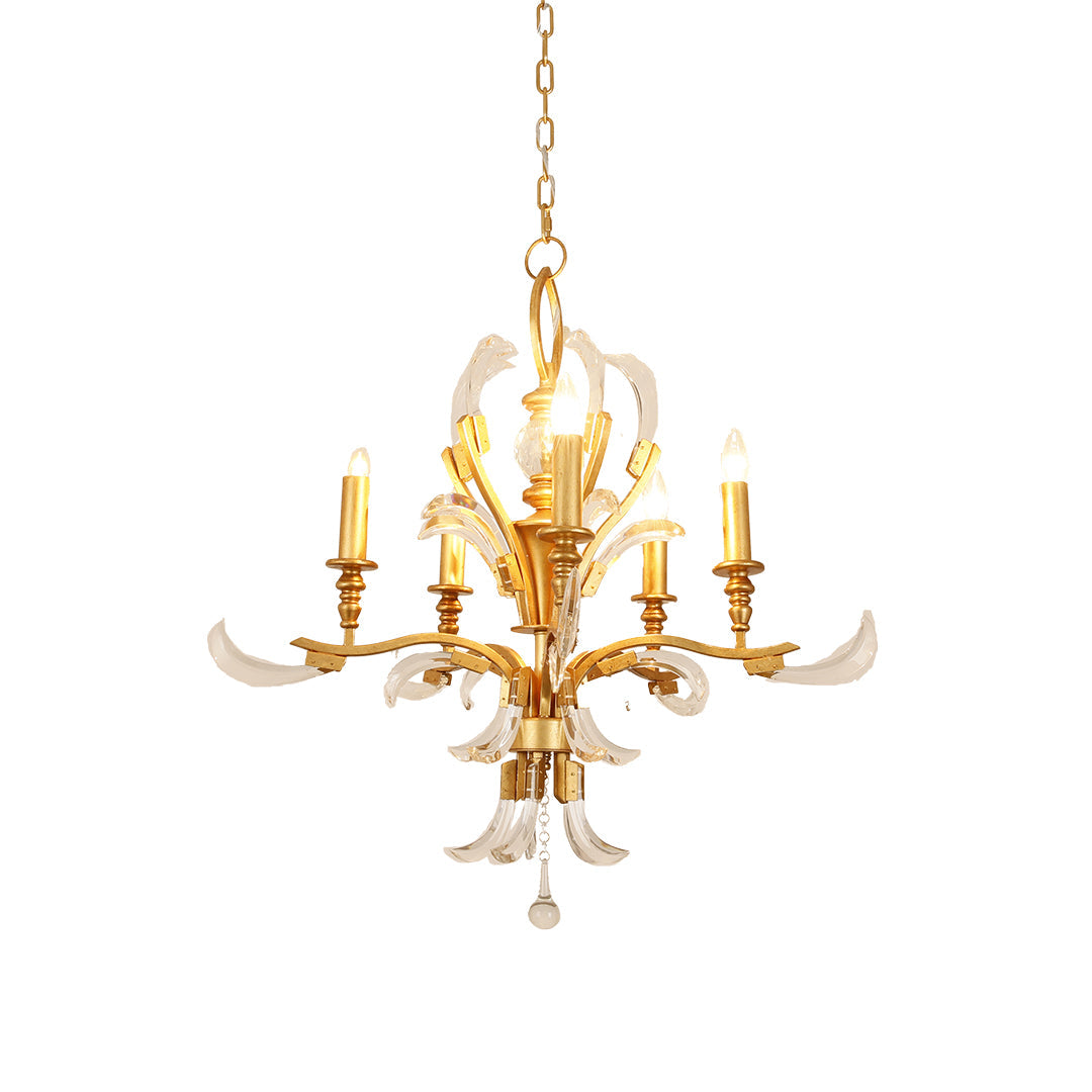 Gold and Crystal chandeliers Luxury Classic Exquisite Ceiling Light