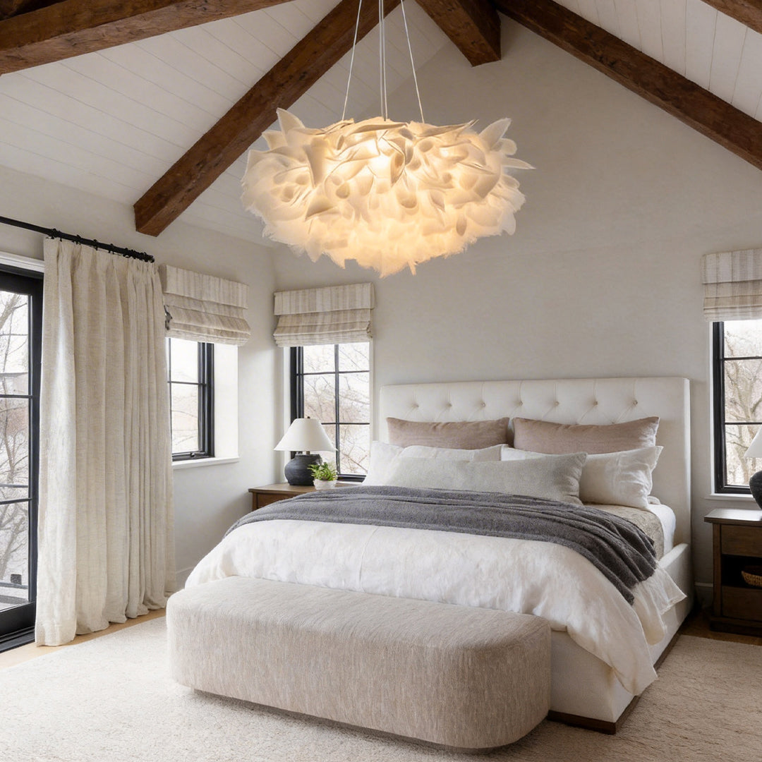 Hanging Petal Light Modern White LED Slices Pendant Light