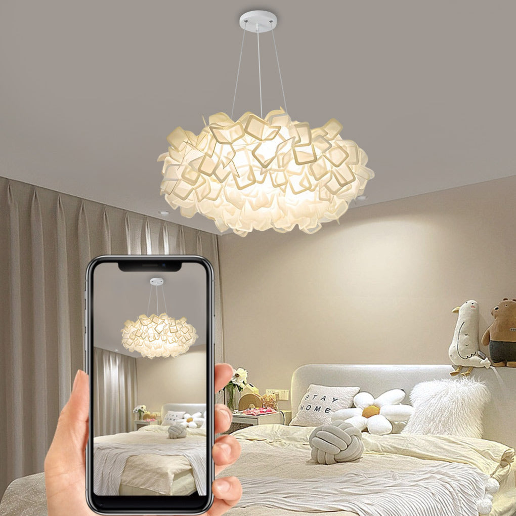 Hanging Petal Light Modern White LED Slices Pendant Light