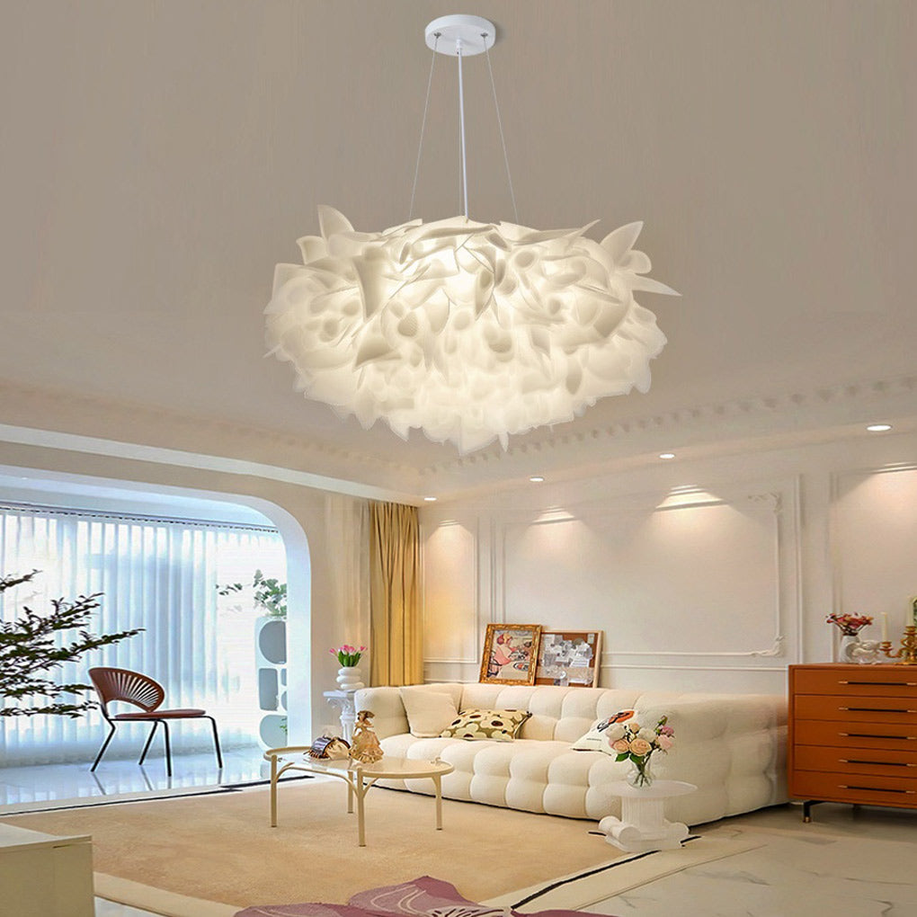 Hanging Petal Light Modern White LED Slices Pendant Light