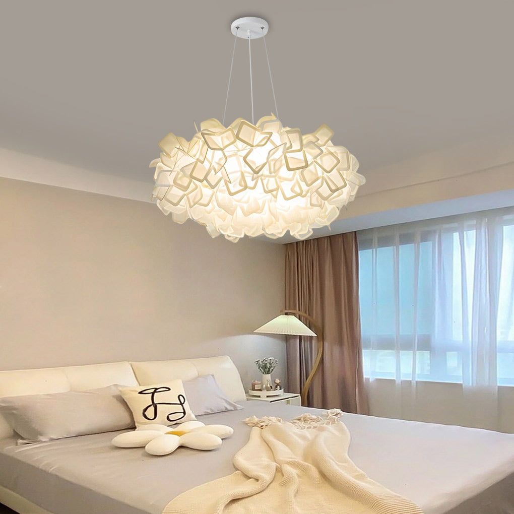 Hanging Petal Light Modern White LED Slices Pendant Light