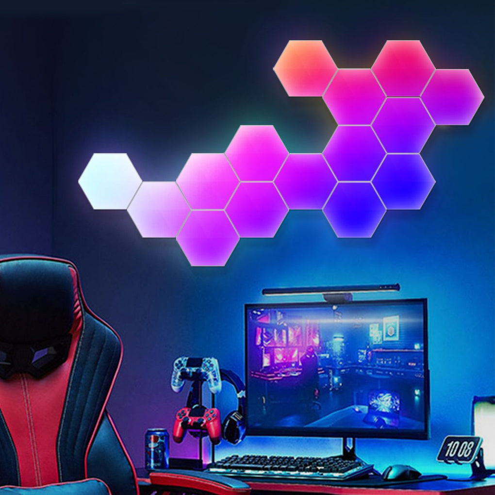 Hexagon LED Wall Lights Shaped Rgbic Smart Modern Light
