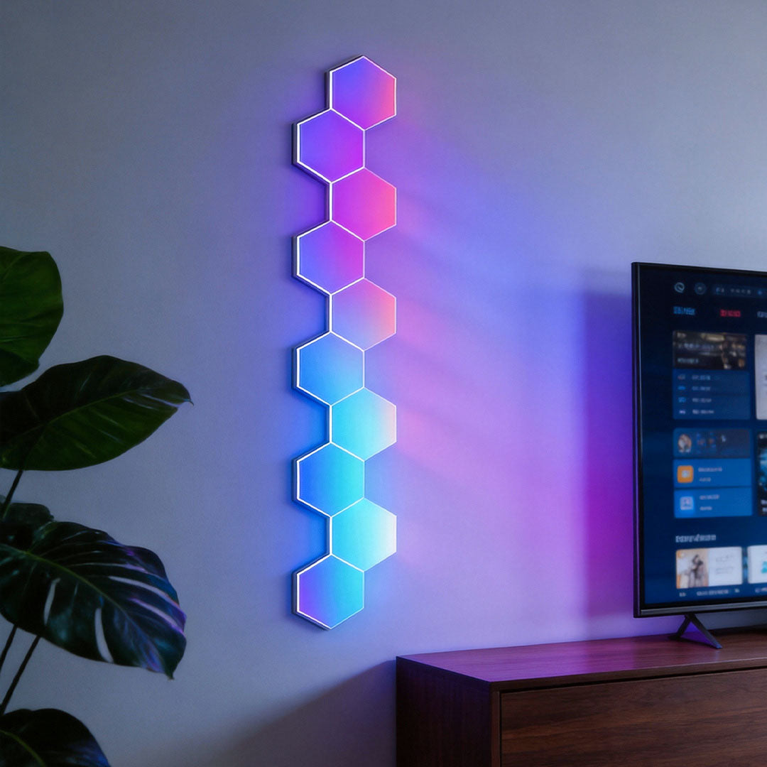 Hexagon LED Wall Lights Shaped Rgbic Smart Modern Light