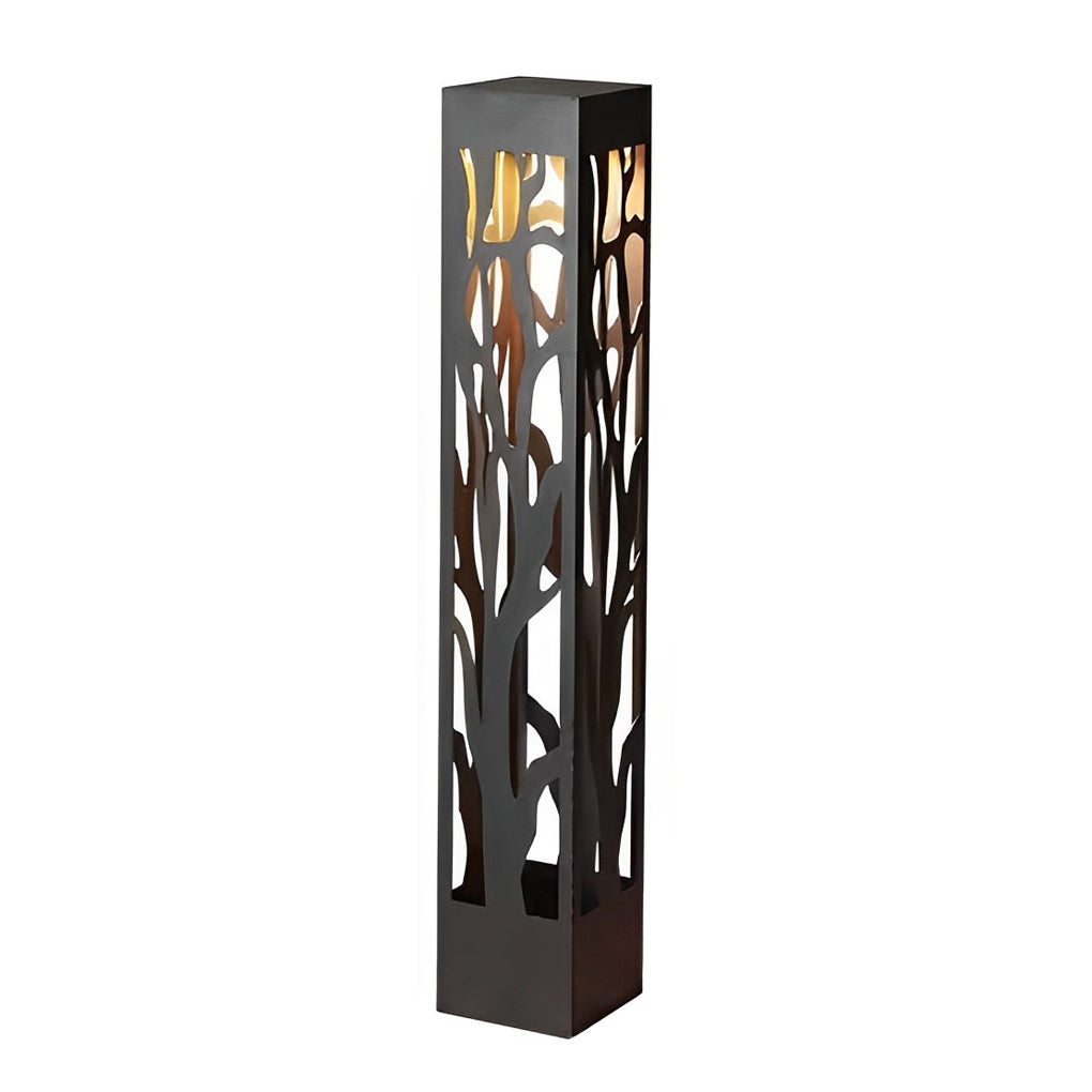 Hollow Outdoor Landscape Lighting Modern Black Path Light
