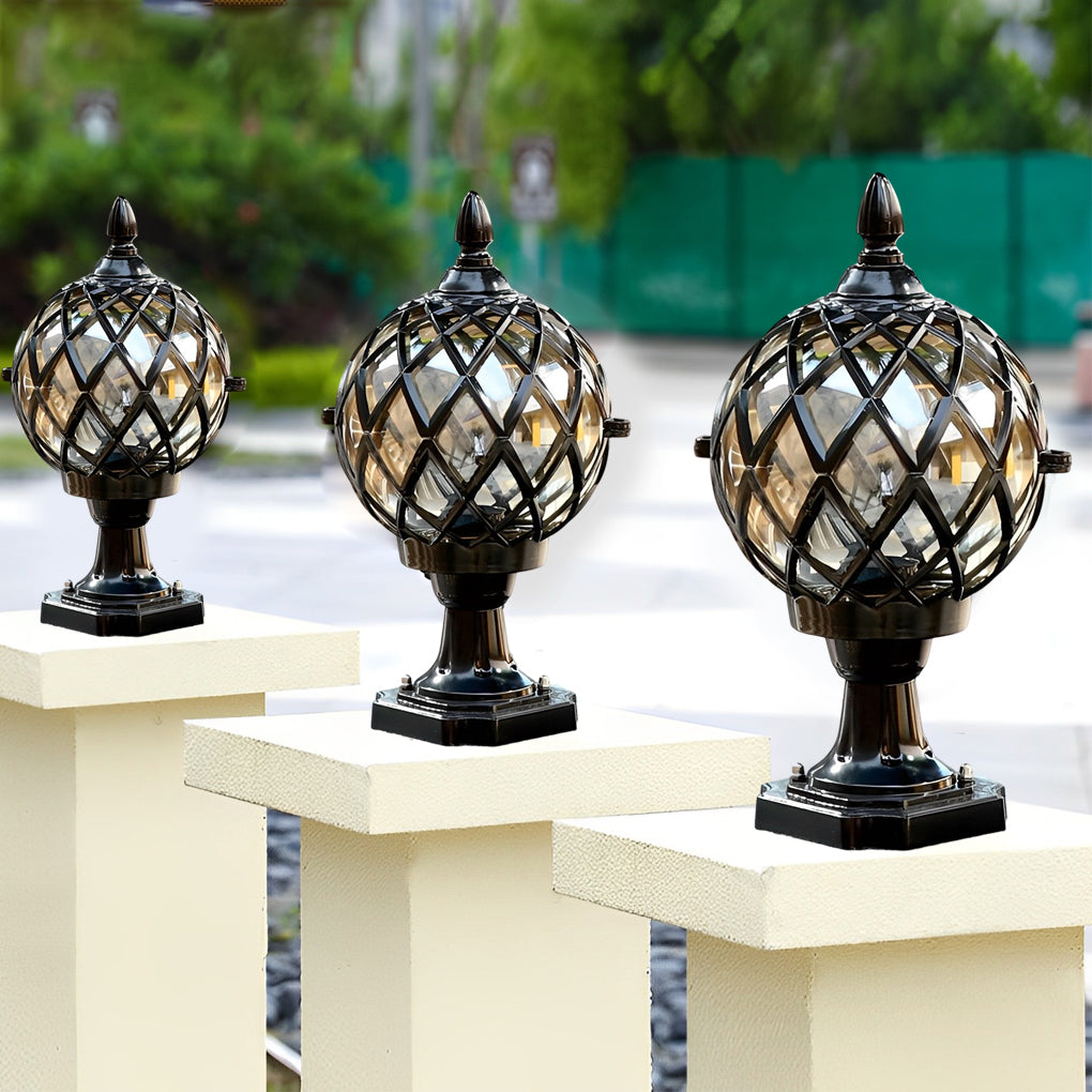Home Pillar Light Modern Glass Fence Aluminum Light