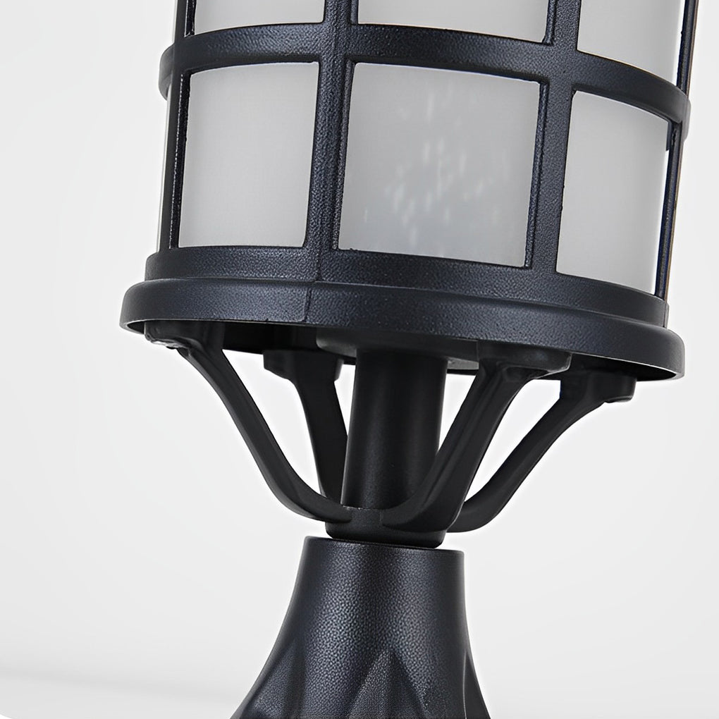 House Pillar Lights Waterproof LED Black Modern Light
