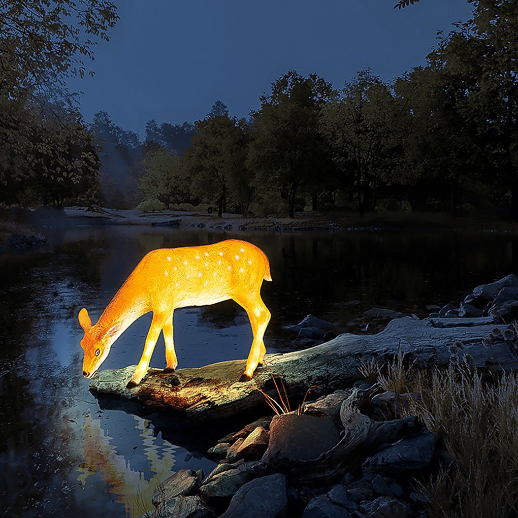 Deer Lights Resin Outdoor Landscape Decorative Light