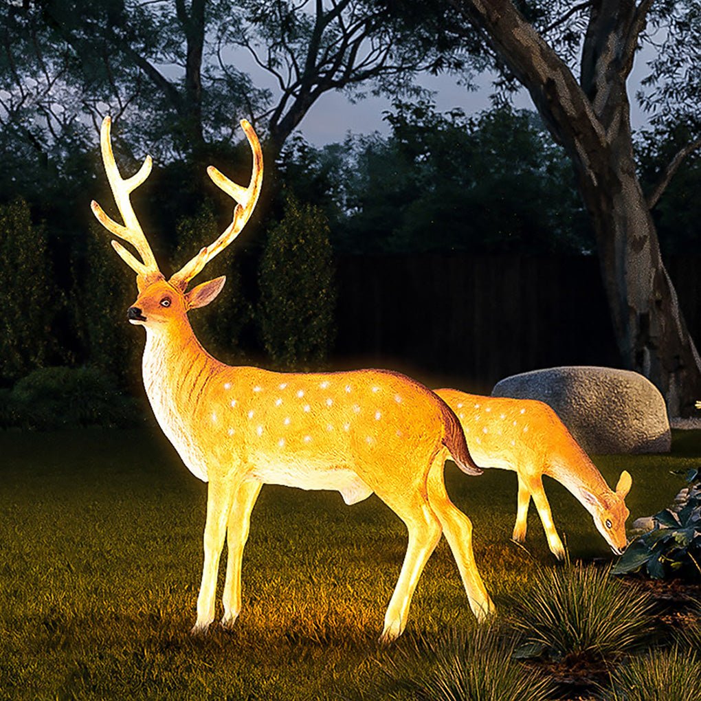 Deer Lights Resin Outdoor Landscape Decorative Light