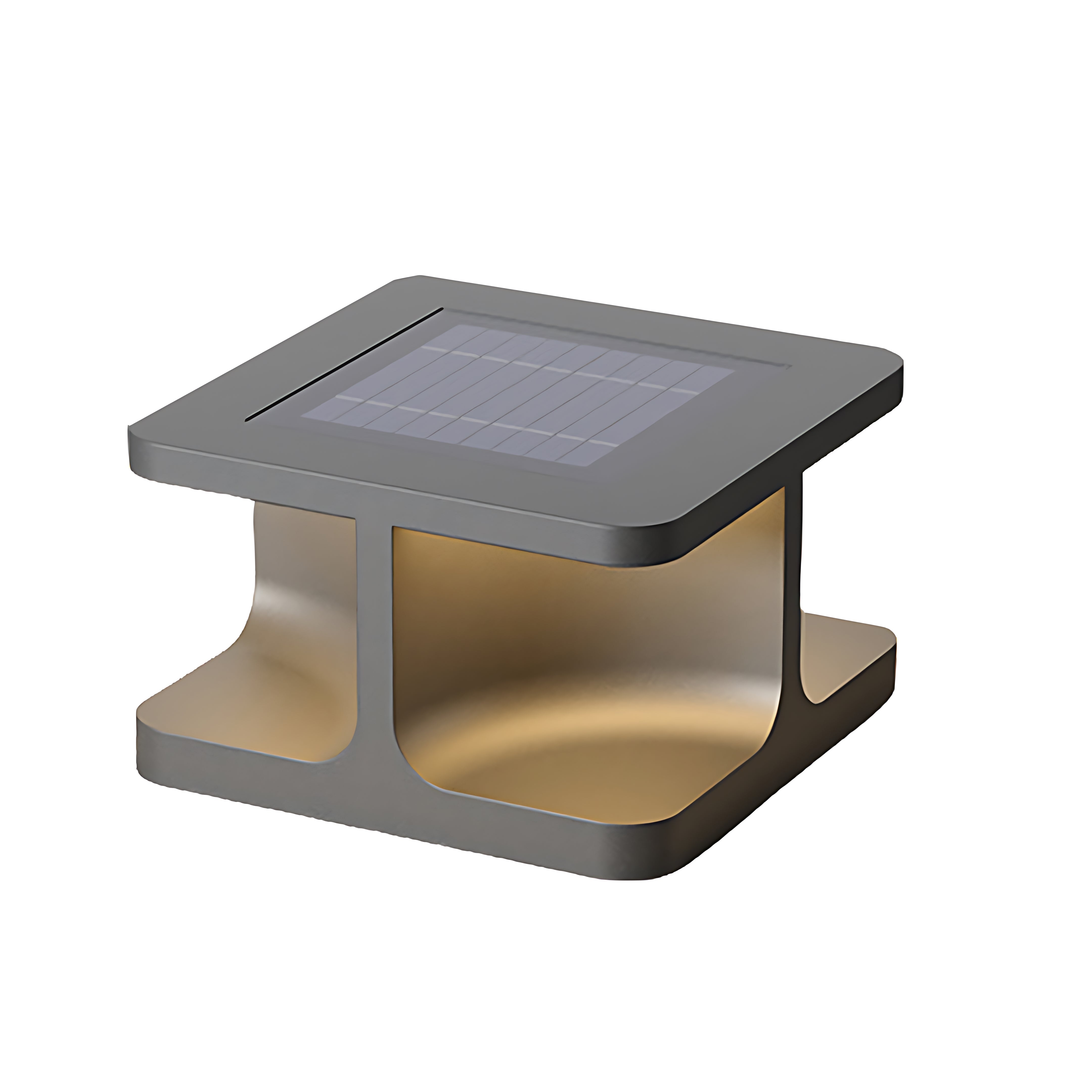 Modern Square Pillar Lights Waterproof Stainless Steel Courtyard
