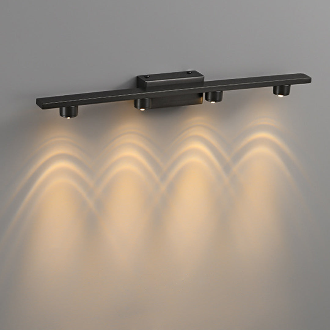 Black Vanity Lights For Bathroom Minimalist LED Mirror Cabinet Light