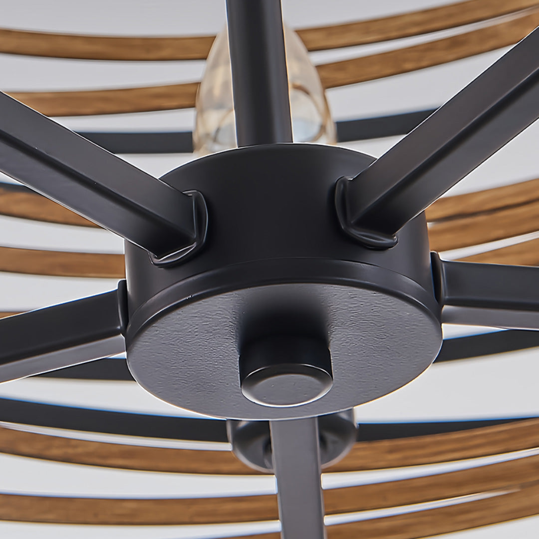 Black Drum Pendant Light Iron Cage Round Cylinder Ceiling Lights