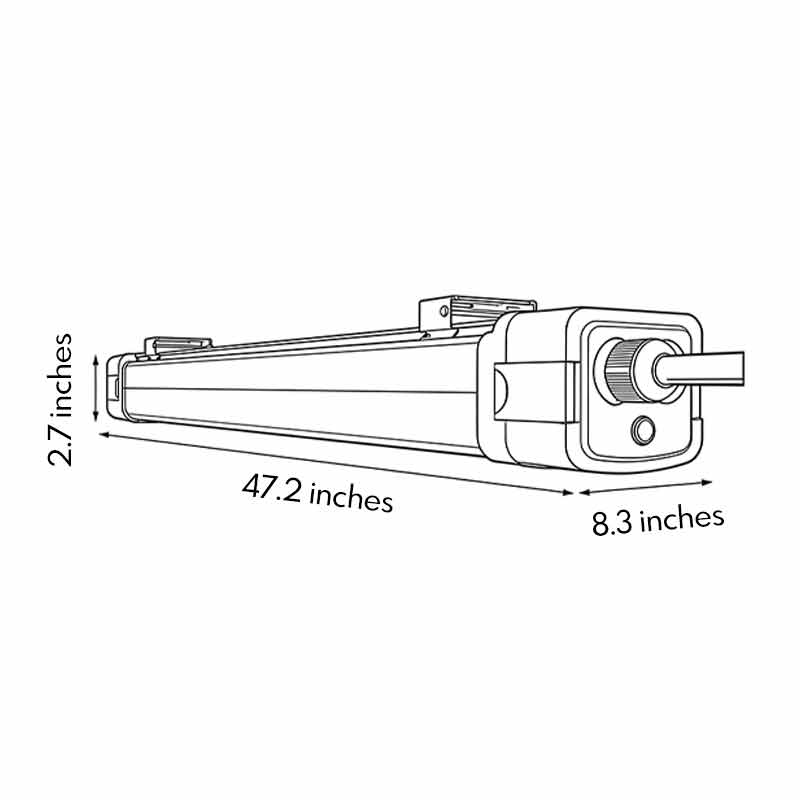 Industrial Linear Lighting White Embedded Linear Ceiling Light