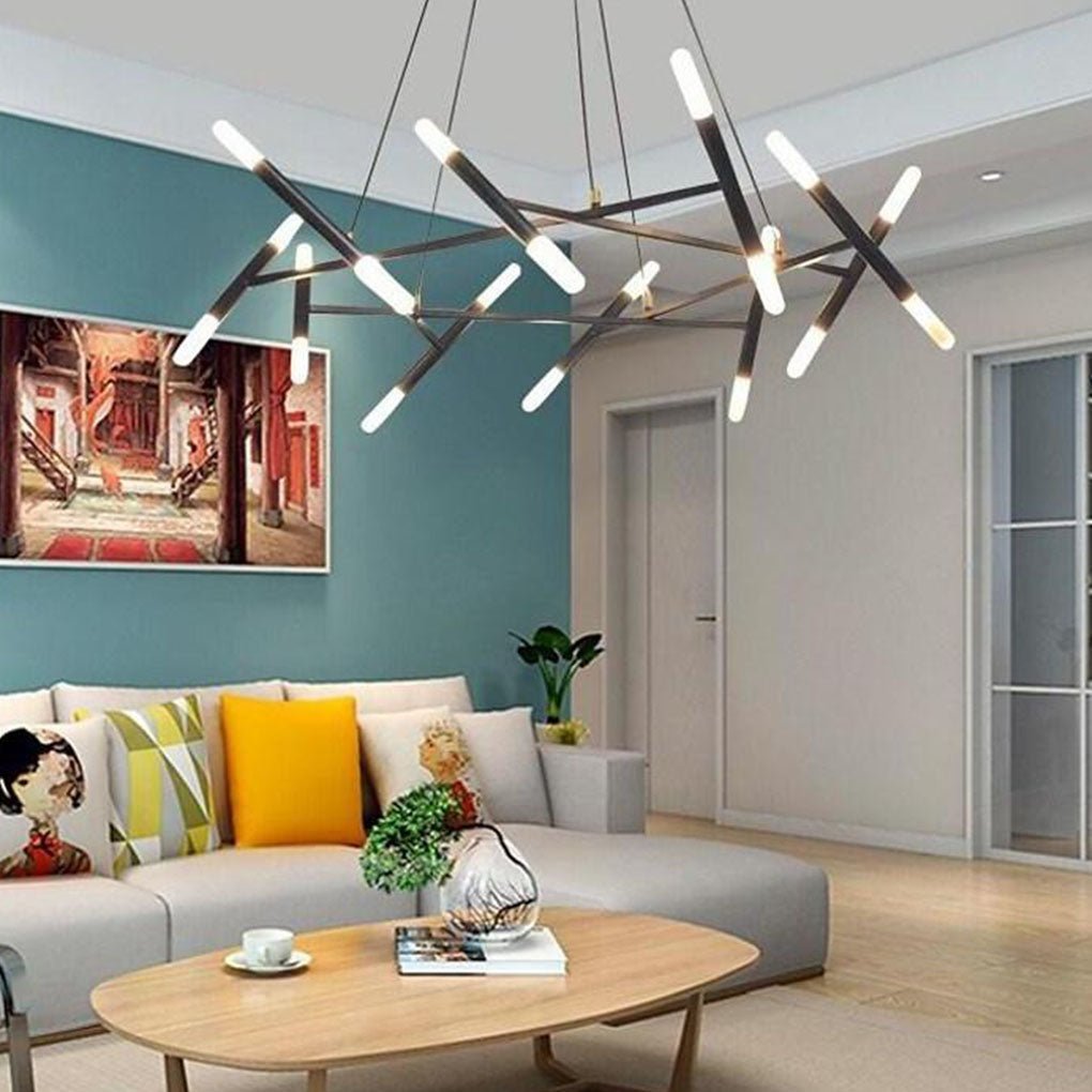 Creative Metal Design 16-Lights LED Industrial Chandeliers Hanging Lamp