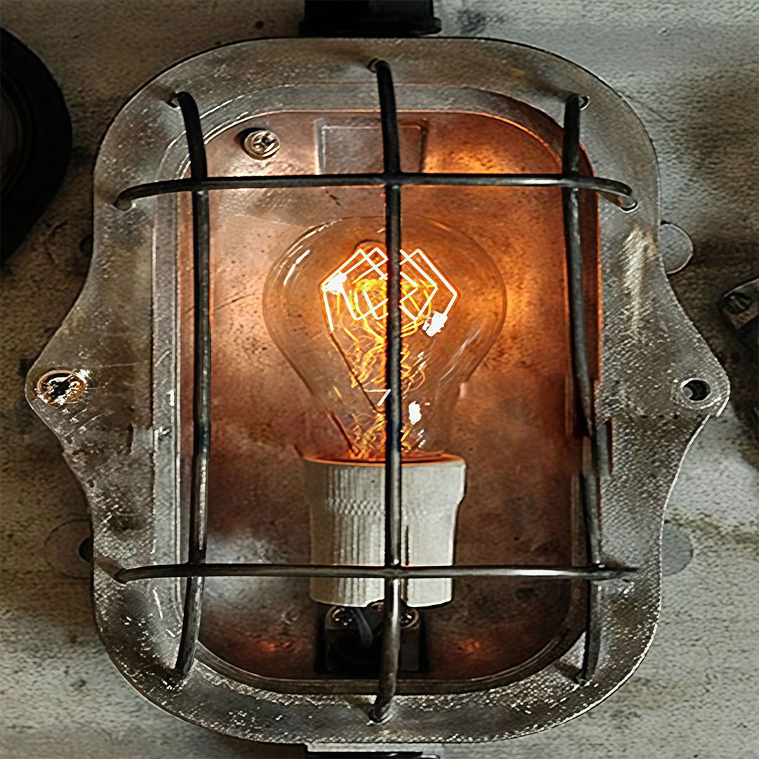 Industrial Outdoor Sconce American Retro Style Wall Lamp