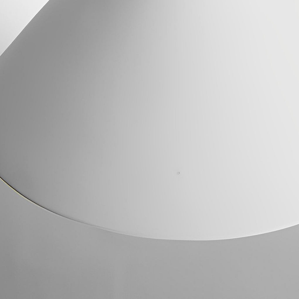 Plaster Cone Pendant Light Creative White Cement Ceiling Light