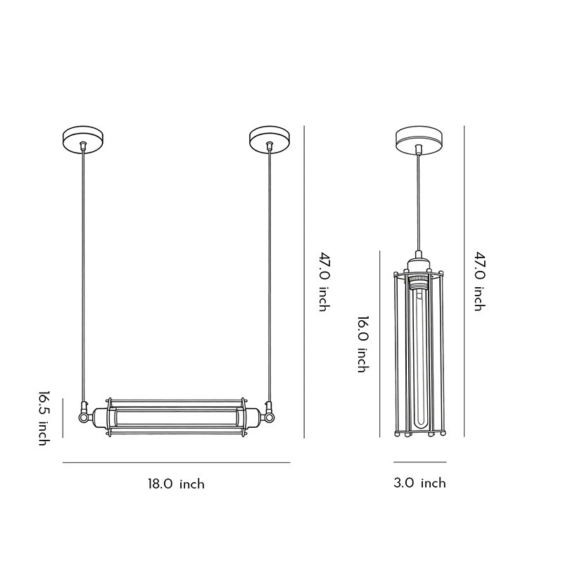 Industrial Style Pendant Light Fixtures Iron Ceiling Light