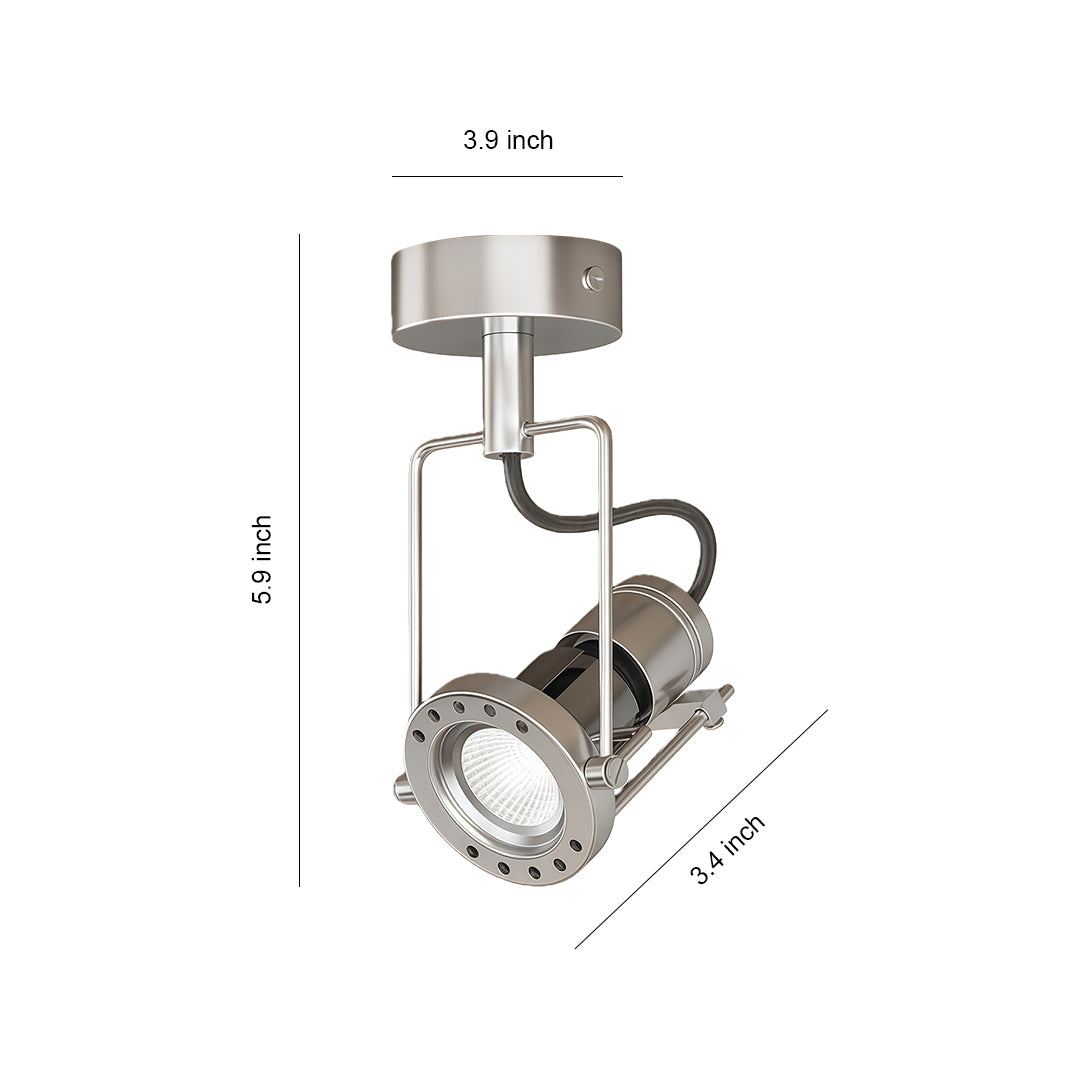 Industrial Wall Lights Silver Die-Cast Aluminum Metal Lamp