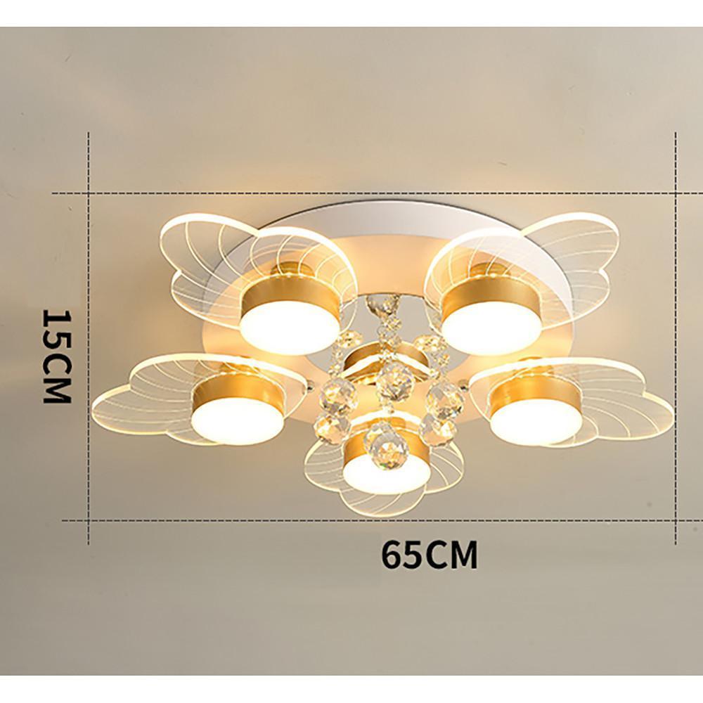 8-light Flower Design Traditional Ceiling Lights Flush Mount Lighting