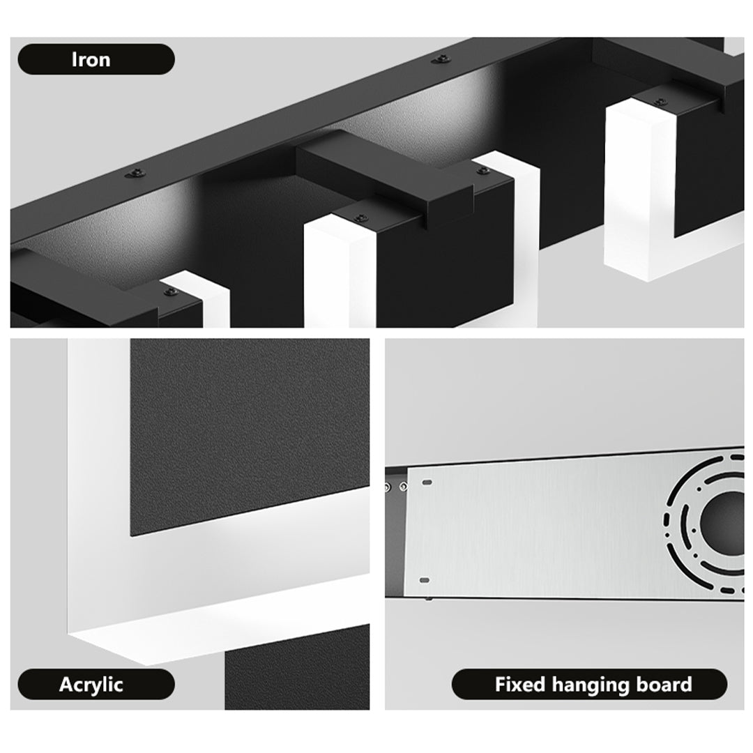 Bathroom LED Vanity Lights Nordic Chrome Mirror Light