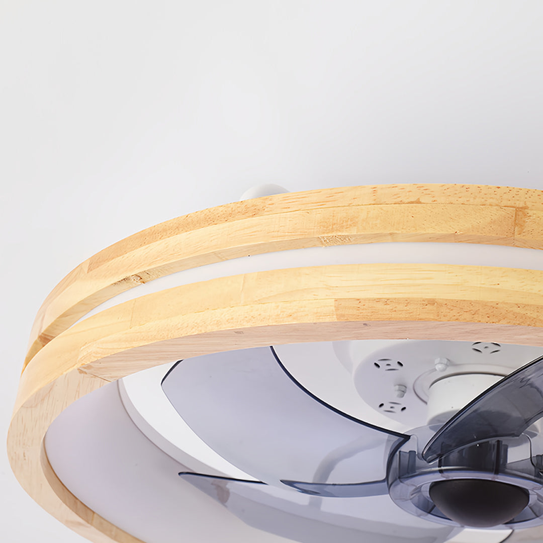 Five Blade Ceiling Fan with Light Dimmable LED Low Profile Ceiling Fan
