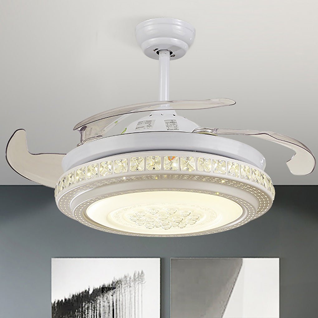 Intelligent Frequency Conversion Dimming LED Invisible Ceiling Fan Chandelier