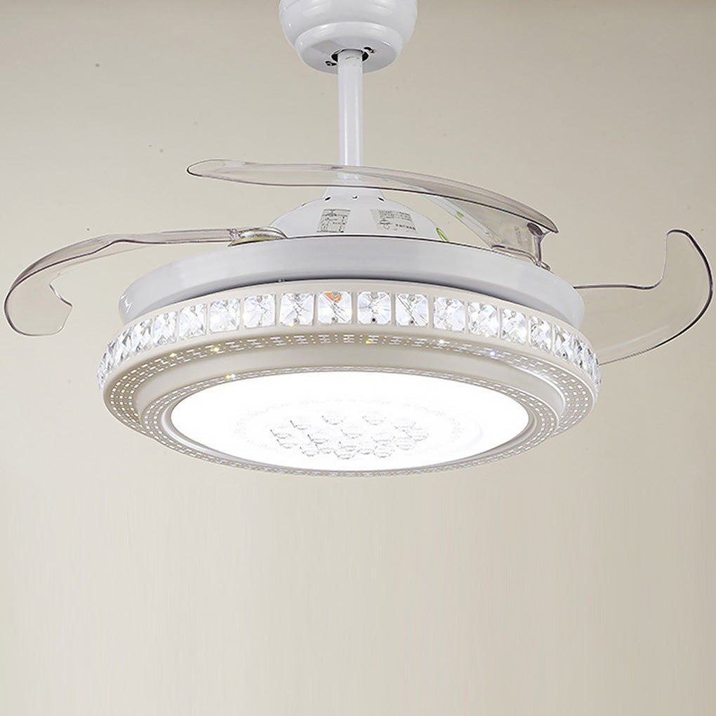 Intelligent Frequency Conversion Dimming LED Invisible Ceiling Fan Chandelier