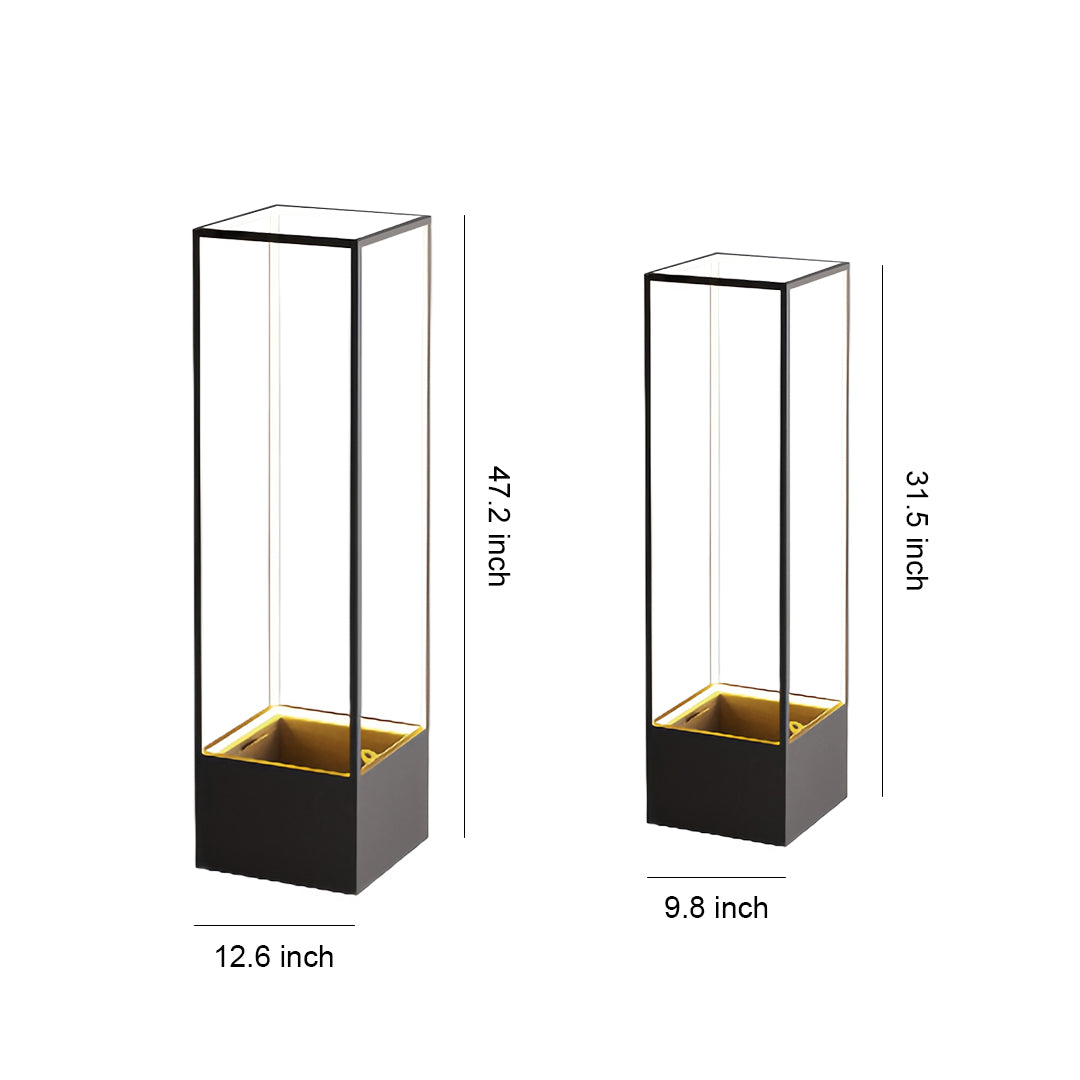 Square Floor Lamps with a Sleek Design Versatile Waterproof Light