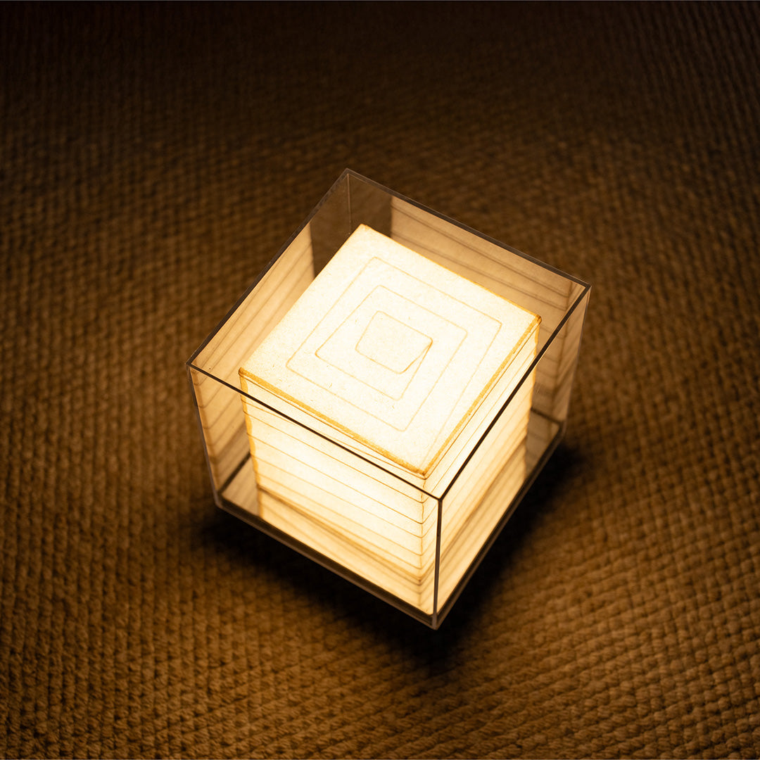 Japanese Paper Table Lamp Retro Wabi-Sabi Style Ambient Lamp