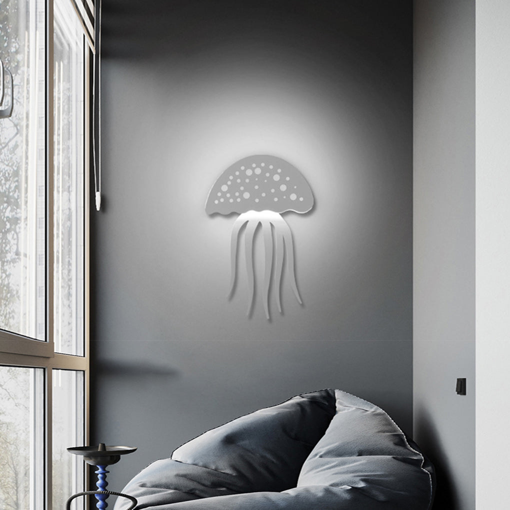 Jellyfish Wall Light Creative LED White Modern Decorative Light
