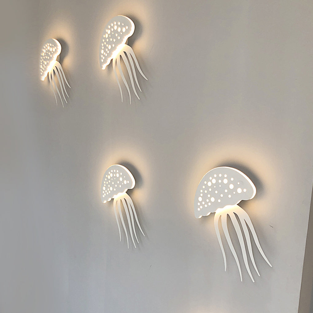 Jellyfish Wall Light Creative LED White Modern Decorative Light