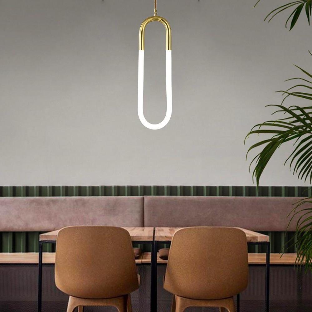 Rounded Rectangle Modern LED Ceiling Lights Hanging Lamp Pendant Light
