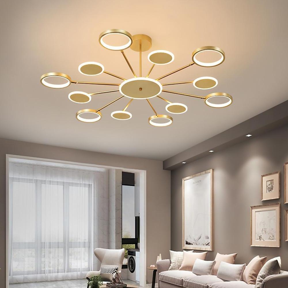 Multi Circle Design Pendant Lighting Acrylic Aluminum Alloy LED Ceiling Lights