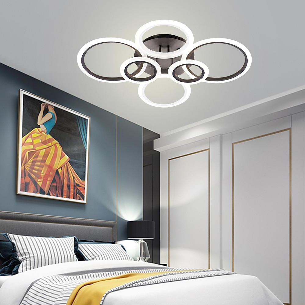 Circles Aluminum Acrylic Flush Mount Lighting LED Ceiling Lights