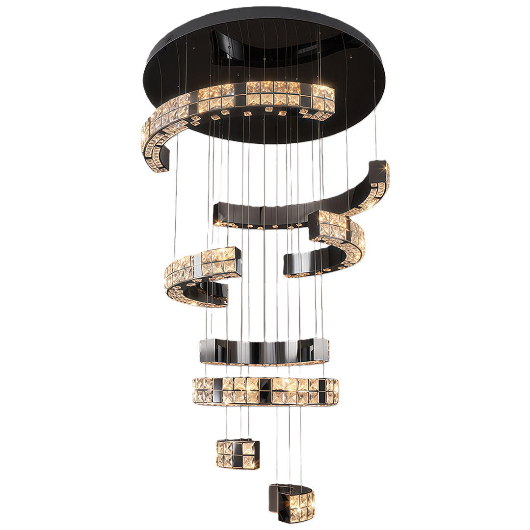 K9 Crystal Chandelier Modern Minimalist Elegant Ceiling Light