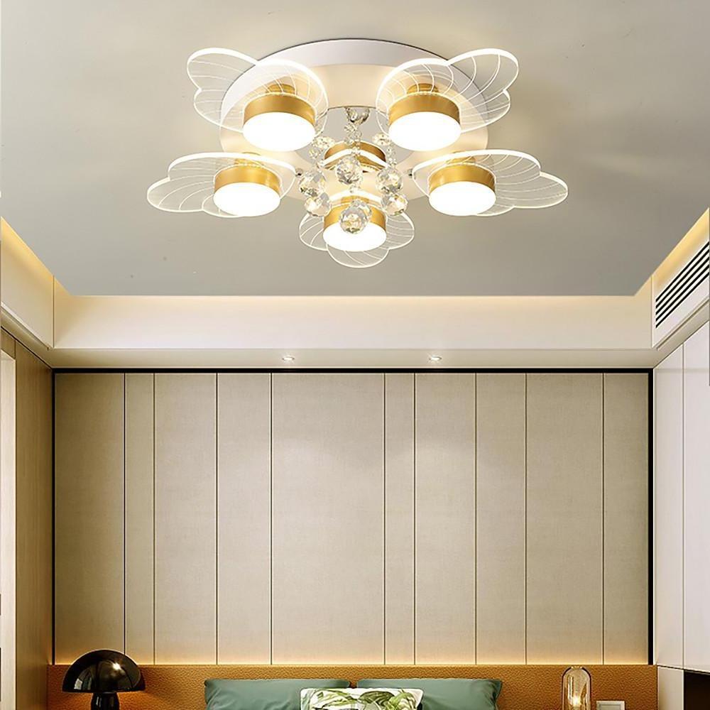 8-light Flower Design Traditional Ceiling Lights Flush Mount Lighting