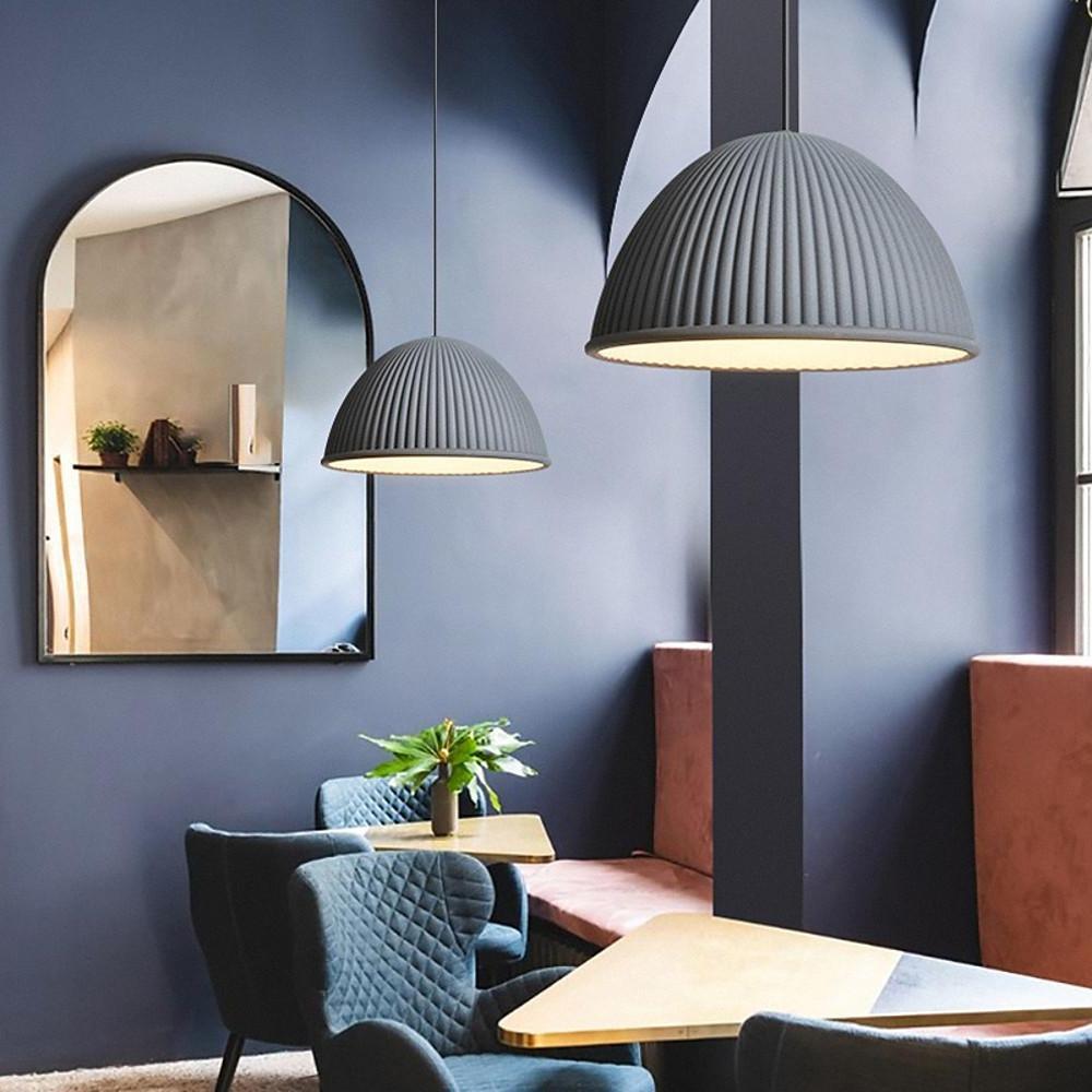 Artistic Dome Modern Pendant Lighting Metal Resin Ceiling Room