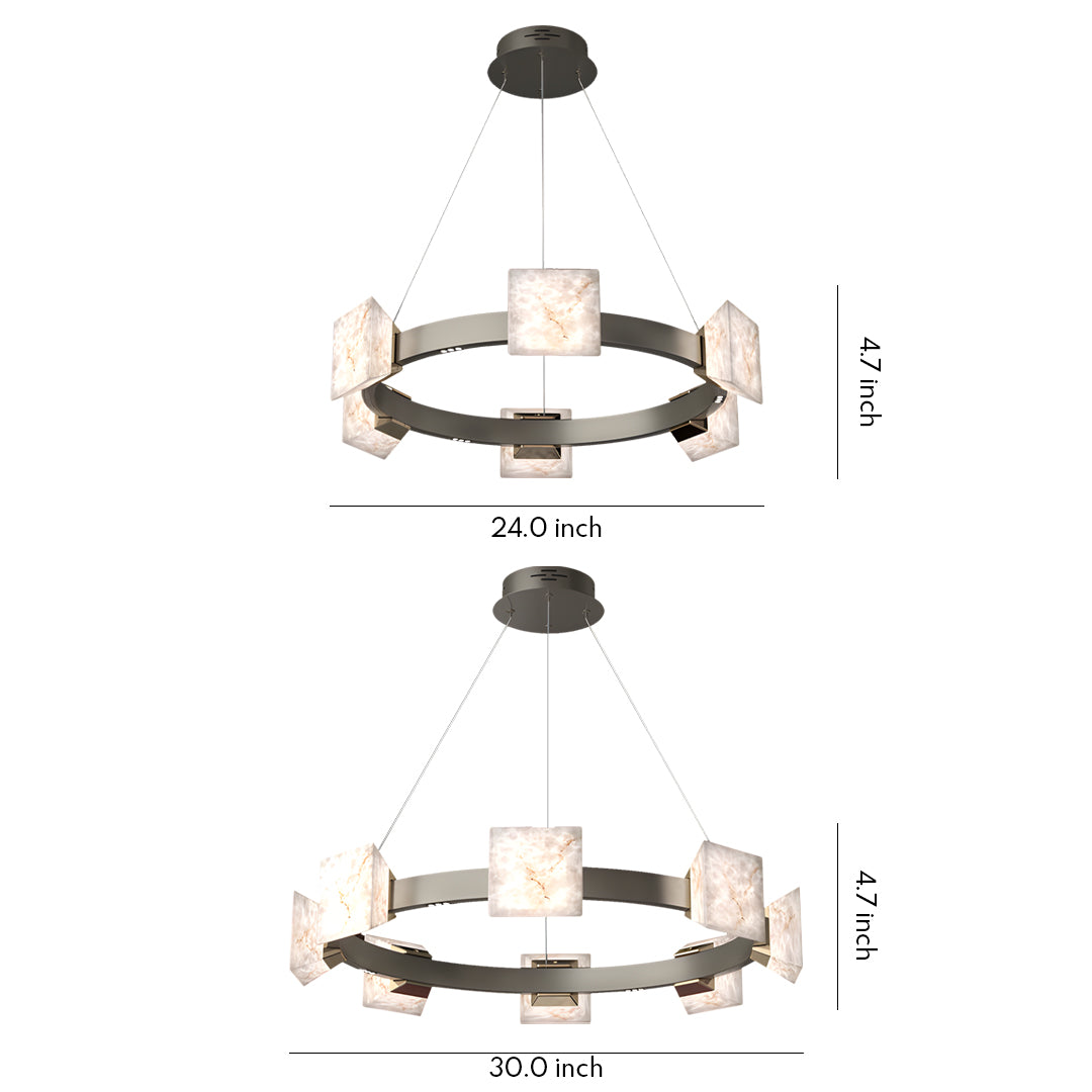 Kitchen Island Chandelier Modern Luxury Cloud Stone Ceiling Light