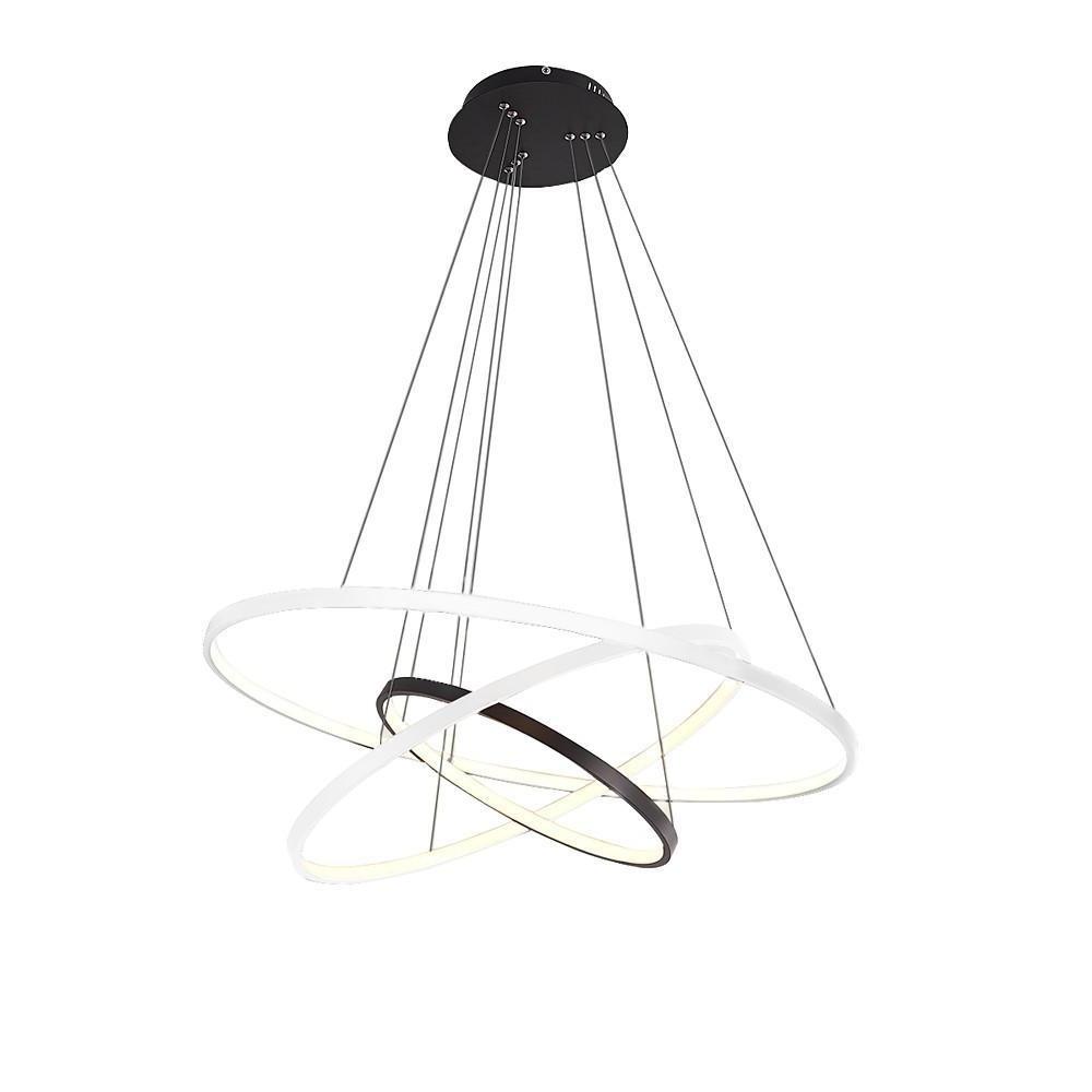 Adjustable Circles LED Dimmable with Remote Modern Chandeliers Ceiling Light