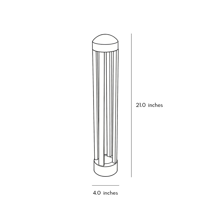 Landscape Bollard Lights Minimalist Four-Post LED Outdoor Light