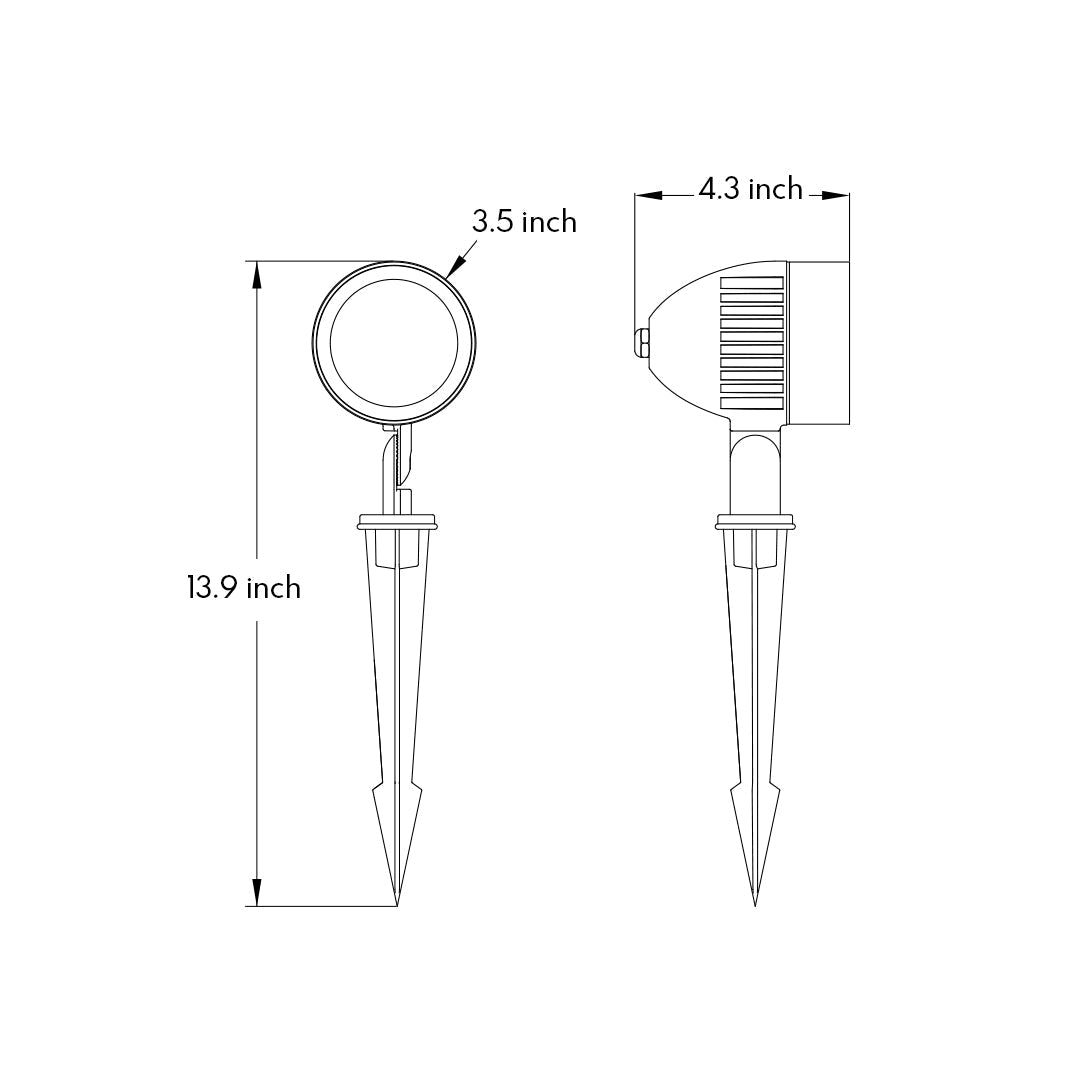 Flood LED Plug in Outdoor Spotlight Minimalist Style