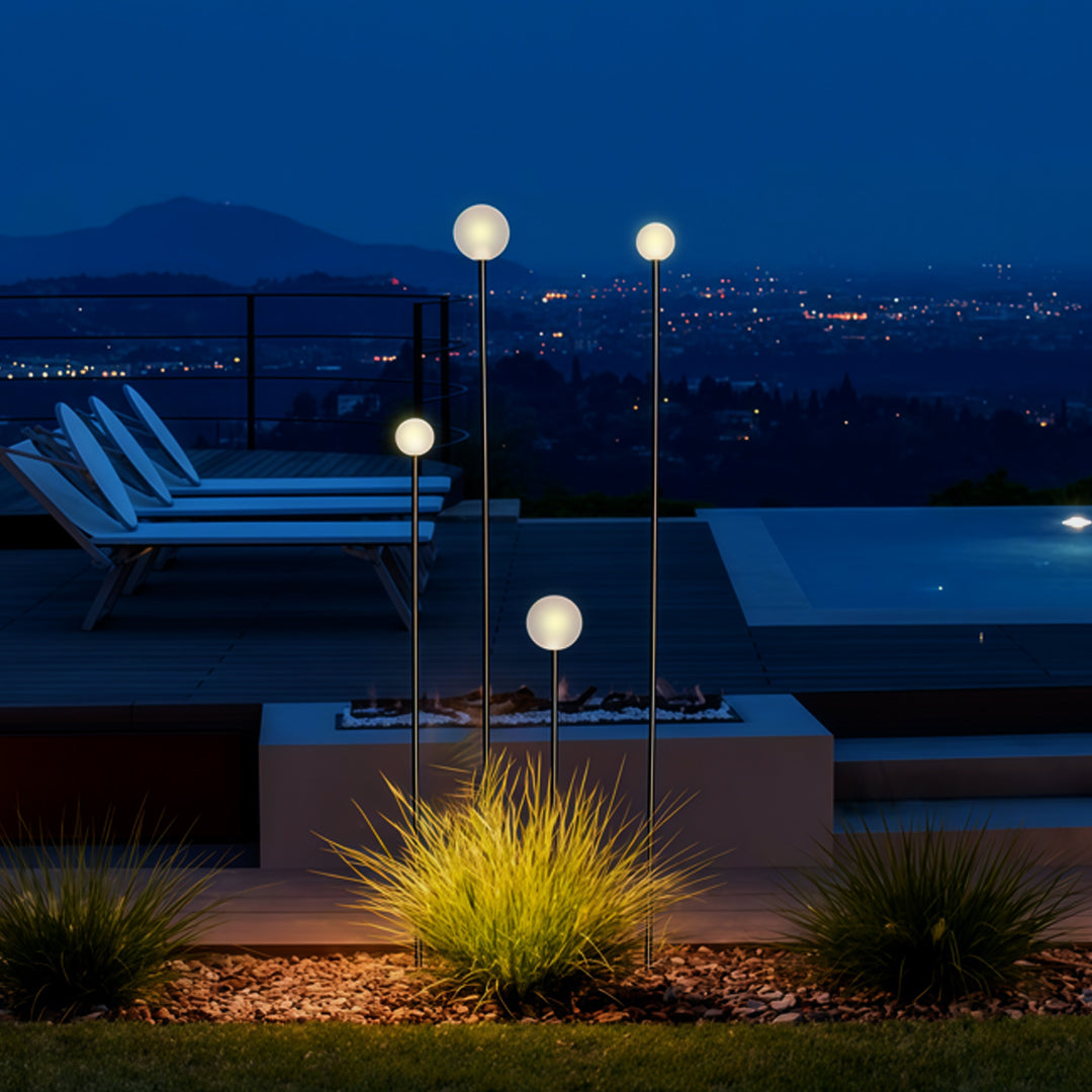 Landscape Lighting Pathway LED Round Ball Reed Light