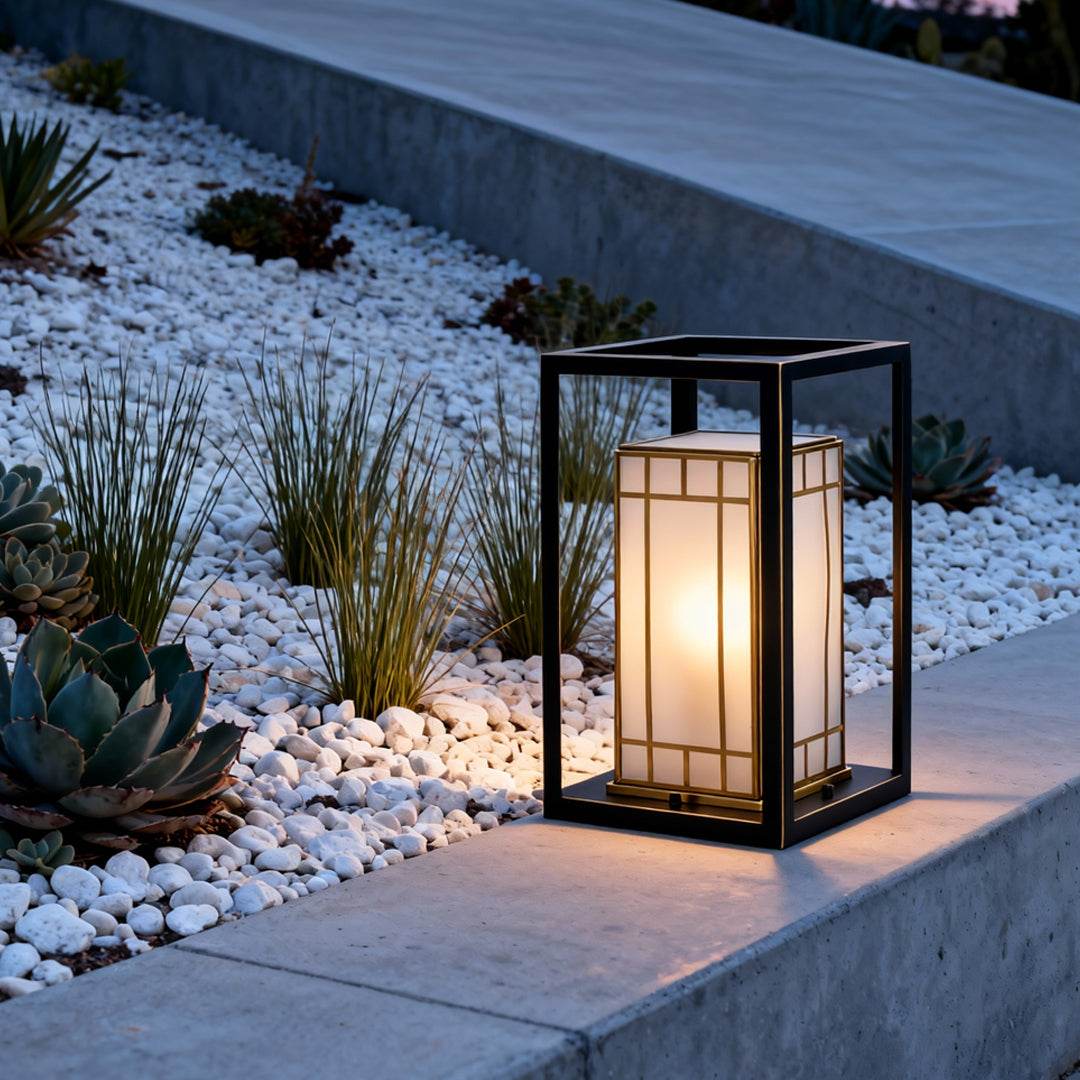 Lantern Bollard Light Outdoor Waterproof Minimalist Lamp
