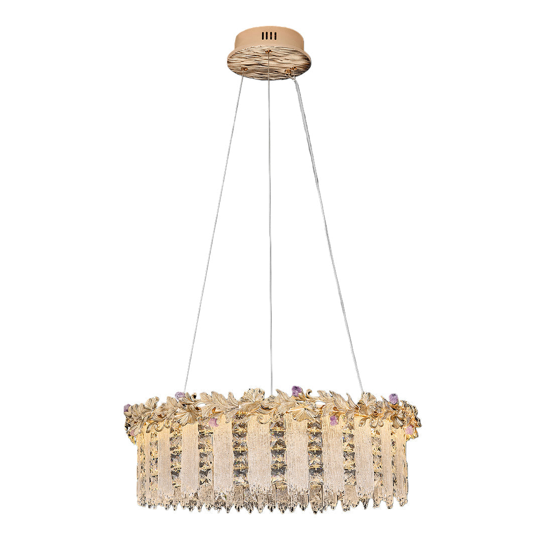Gold Chandelier Crystal French Minimalist Ceiling Light