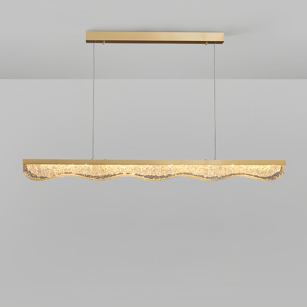 Large Gold Pendant Light Luxury Resin Crystal Shade Ceiling Lights