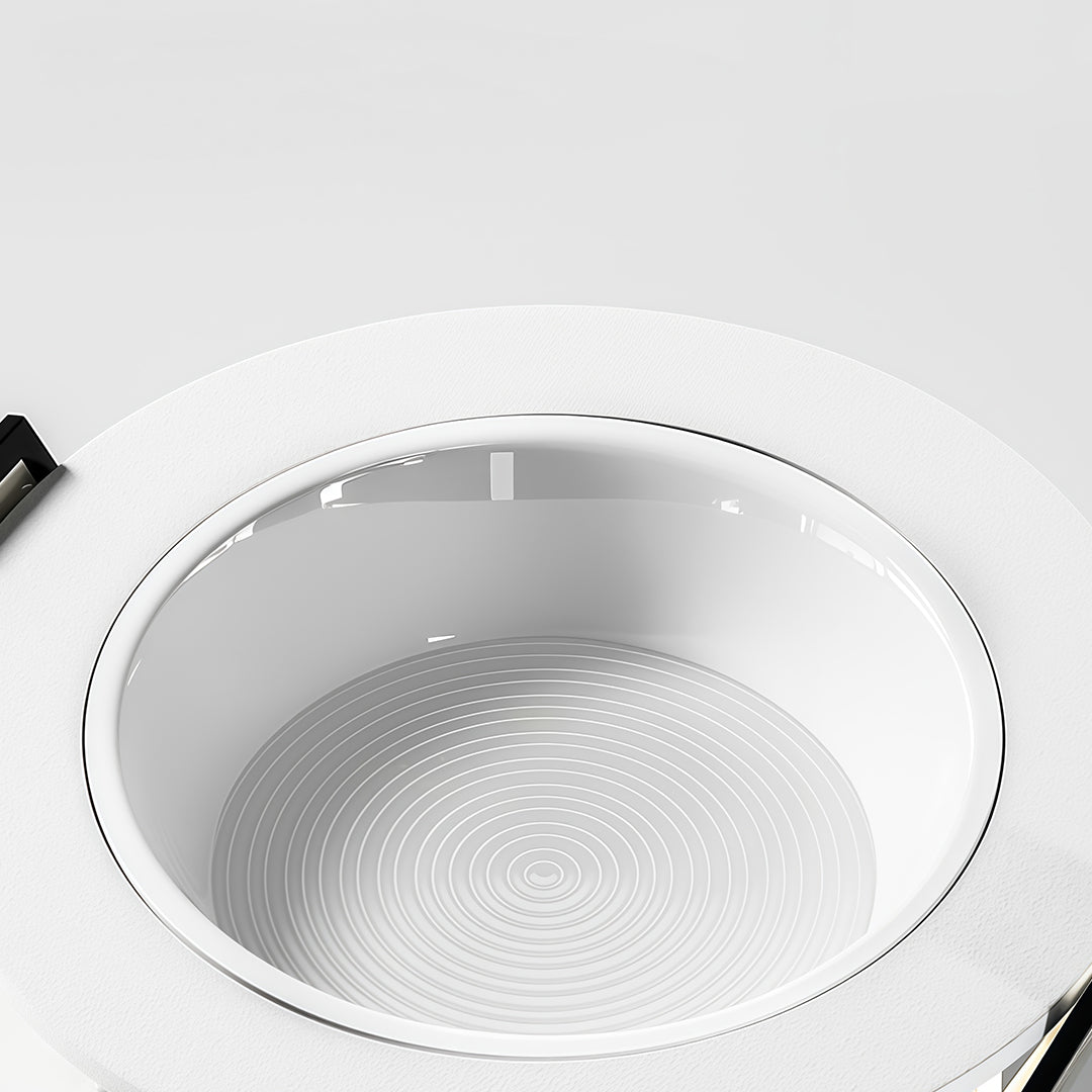 LED Recessed Downlight Flush Mount Anti-Glare White Acrylic Light