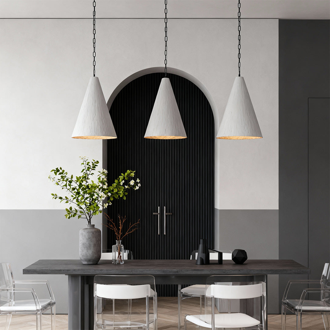 Nordic Style Pendant Light White Adjustable Ceiling Light
