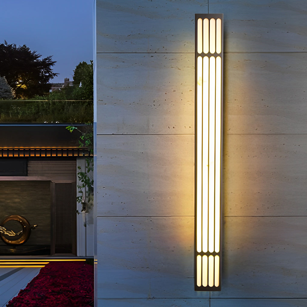 Large Outdoor Wall Light Modern Rectangular LED Light
